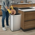 thumbnail image 4 of Costway 13.2 Gallon Step Trash Can Stainless Steel Airtight Garbage Bin for Home Kitchen, 4 of 10