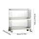 thumbnail image 3 of Estante de almacenamiento plegable multicapa con ruedas, gran capacidad para cocina y sala de estar, paneles transparentes, construcción de plástico resistente, carrito de servicio doméstico que ahor, 3 of 6