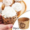 thumbnail image 4 of pitrice 50Pcs Baking Cups Baking Tools Decoration for Restaurant Dessert Shop Style H, 4 of 8