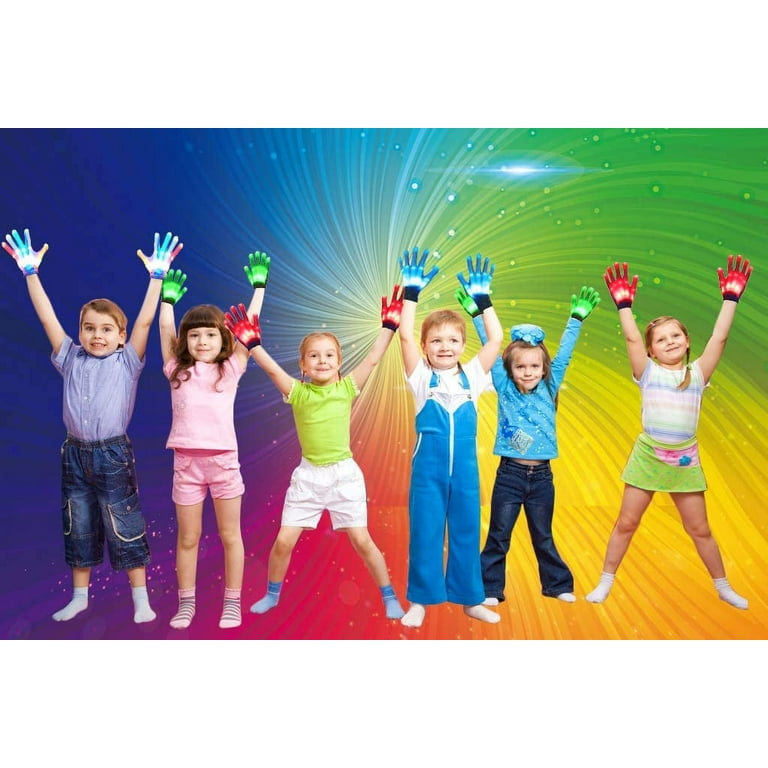  Cool Toys LED Gloves,Boys Toys Age 6-8 8-12 Year Old with 6  Flash Mode,Great Stocking Stuffers for Halloween Christmas Birthday  Parties,Fun Toys Gift for 6 7 8 9 10 11 12