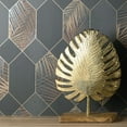 thumbnail image 4 of Fine Decor Miami Geometric Leaf Wallpaper, 4 of 4
