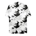 thumbnail image 5 of mgoYE Halloween Button Tshirts Men Ghost Reading Book T-Shirt Casual Fall Teacher Tee Tops Shirts for Man Size XL, 5 of 7