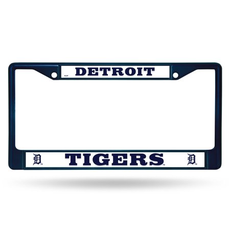 Navy Art Glass Frame - Rico Industries MLB Color License Plate Frame, Detroit Tigers