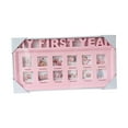 thumbnail image 2 of simhoa First Year Picture Frame 12 Month Wall Desktop Album for Baby Shower Gift Pink, 2 of 8