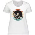 thumbnail image 3 of Inktastic Airplane Trip Vintage Travel Women's Plus Size T-Shirt, 3 of 5