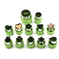 thumbnail image 3 of Juego de 12 cortadores de galletas de acero inoxidable para hornear verduras y frutas., 3 of 12