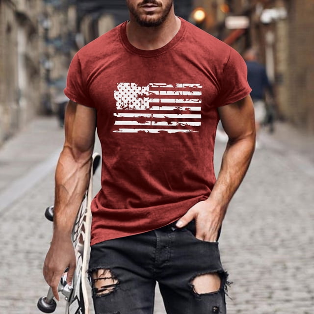 DPTALR T-Shirt à Manches Courtes pour Hommes, Col Rond, Impression Numérique 3D, Chandail de Sport Décontracté