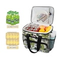 thumbnail image 2 of FORMRS Insulated Cooler Bag 24 Cans Capacity Soft Leakproof Lunch Box with Side Pockets, Retro Flower Print, 2 of 7