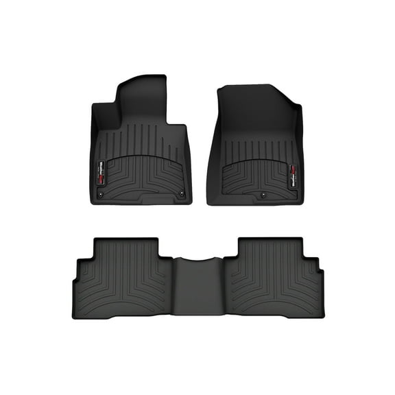 WeatherTech Custom Fit FloorLiners compatible with 2023-2026 Kia Sportage Hybrid - 1st & 2nd Row, Black