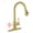 Brushed Gold, variant on Sunrinx Pull Down Kitchen Faucet, 3 Spray Modes, 360° Swivel Stainless Steel Sink Faucet,