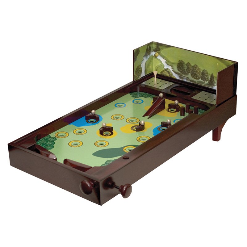 CHH 25 in. Wooden Golf Pinball Table Top Game