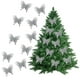 thumbnail image 1 of Paquete de 10 adornos de mariposas brillantes para árbol de Navidad, guirnaldas, decoraciones de boda, coronas, cajas de regalo y decoraciones para fiestas., 1 of 6