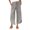 Z3-Light Gray, variant on vigerkar Women's Plus Size Wide Leg Pants Summer Stretchy Drawstring Waist Comfortable Fit Casual Capri Pants with Pockets Khaki, XL