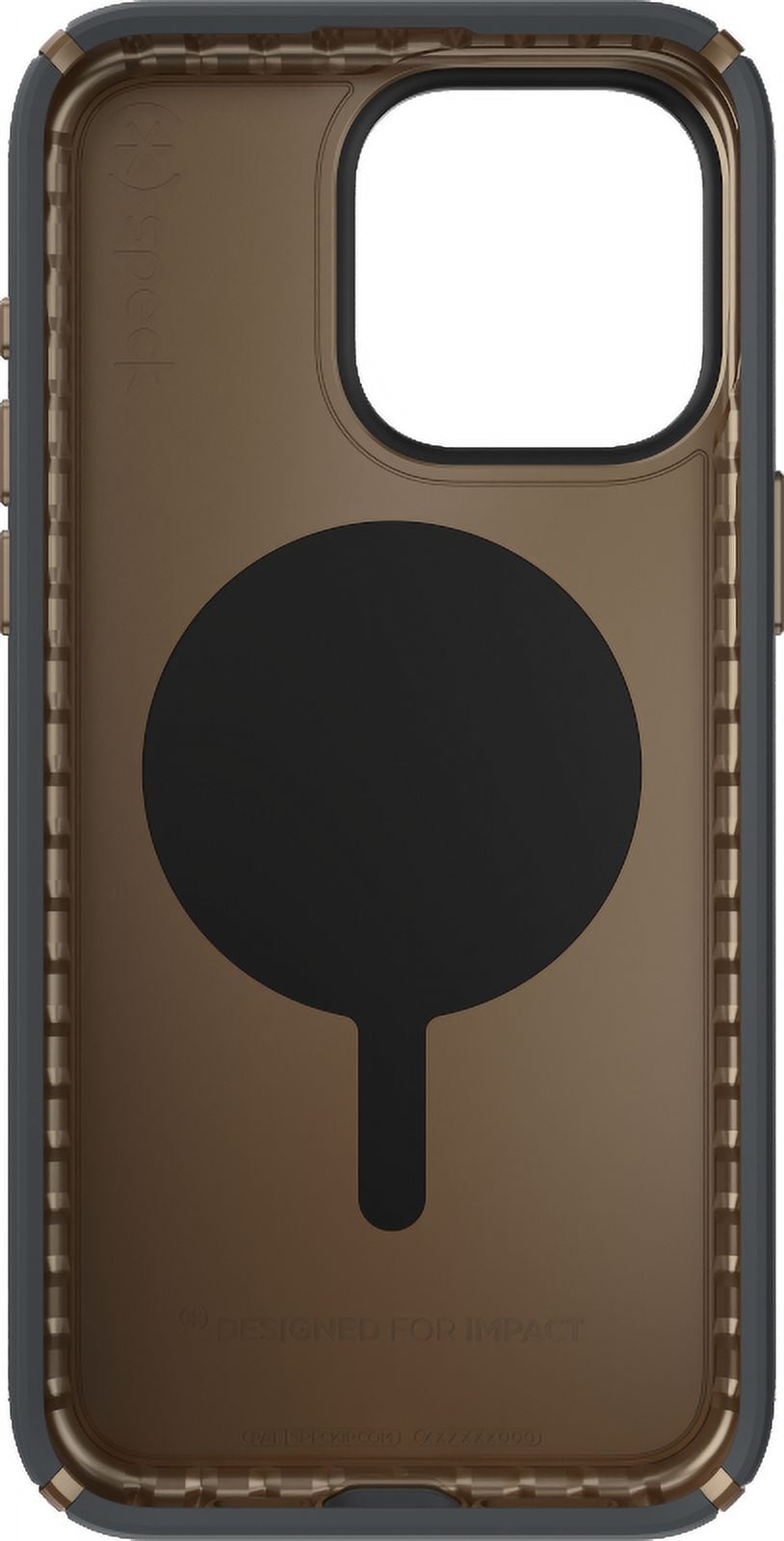 Speck iPhone 15 Pro Max Case-Presidio2 Pro-ClickLock-MagSafe-6.7 Inch Phone Case-Charcoal Grey/Cool Bronze/White
