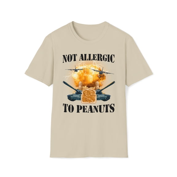Peanut Allergy, Gildan Unisex Softstyle T-Shirt, Cool Graphic Tee, S-3XL