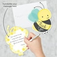 thumbnail image 2 of Big Dot of Happiness Honey Bee - Shaped Thank You Cards - Baby Shower or Birthday Party Thank You Note Cards with Envelopes - Set of 12, 2 of 7