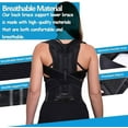 thumbnail image 4 of Posture Corrector Brace for Men & Women - Breathable Lumbar Support Belt to Improve Alignment & Relieve Back, Neck & Shoulder Discomfort, 4 of 8