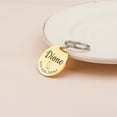 thumbnail image 6 of Anavia Stainless Steel Metal Round Name - State - Phone Number Birthday Holiday Christmas Engraved Dog Cat ID Tag, Gold, 6 of 11