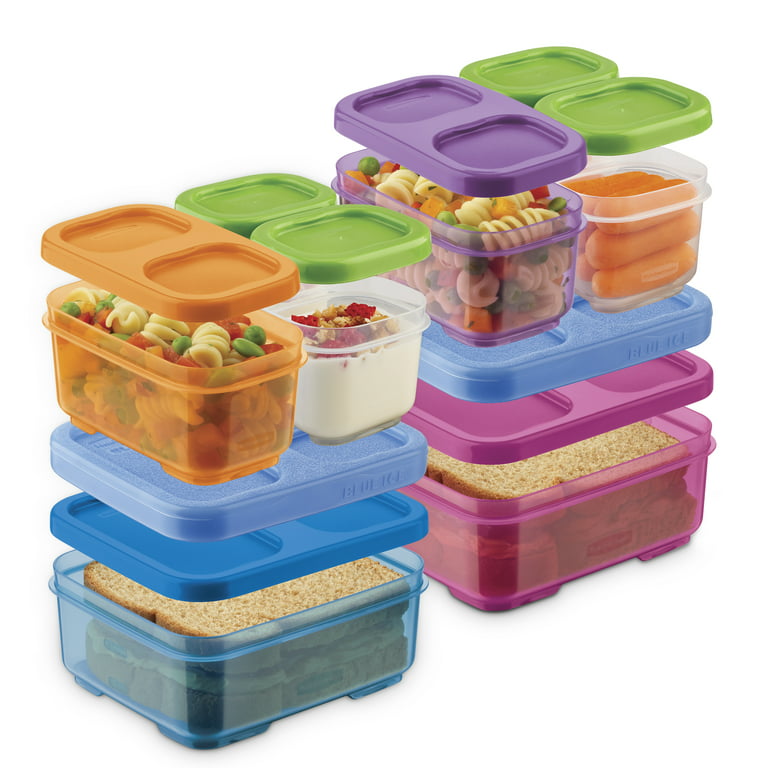 Rubbermaid LunchBlox Kids Lunch Box and Meal Prep Containers, 2