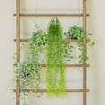 thumbnail image 3 of 5-Fork Rattan Wall Hanging - Artificial Greenery Decor, for Mall/Home/Ceiling, Durable Plastic, Easy Install, 3 of 5