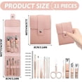 thumbnail image 4 of Manicure Set 11 in 11 Nail Clipper Set, Nail and toenail Clippers, Travel Kit (Pink), 4 of 5