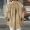 thumbnail image 4 of StSilkitty Button down Shirt Jacket for Women Long Sleeve Collared Shacket Coat with Pockets Fall Winter Outerwear, 4 of 6