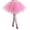 Pink, variant on Women's Plus-Size High-Waist Pleated Mesh A-Line Skirt - Carnival Soft Drape Mid-Length Tutu Skirt (XXL, Vibrant Colors)