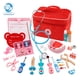 thumbnail image 3 of Juego de juguetes de madera para niños pequeños, kit médico, estetoscopio, herramientas para bebés de 3 años y 5 años, 3 of 6