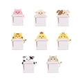 thumbnail image 1 of facefd Small Cute Cartoon Animal Switch Sticker Nursery Kids Bedroom Removable Wall Decals PVC Home Wallpaper, 1 of 9