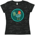 thumbnail image 3 of Inktastic Rooster Chicken Farmer Women's T-Shirt, 3 of 5