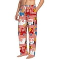 thumbnail image 2 of Xecao Cartoon with Traffic Elements Men's Straight Lounge Pajama Pants: The Ultimate in Comfortable Sleepwear, 2 of 9