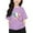 Purple, variant on WOYY Toddler Girls Short Sleeve Graphic Tee Casual Active Crewneck T-Shirt, Sizes 3-13