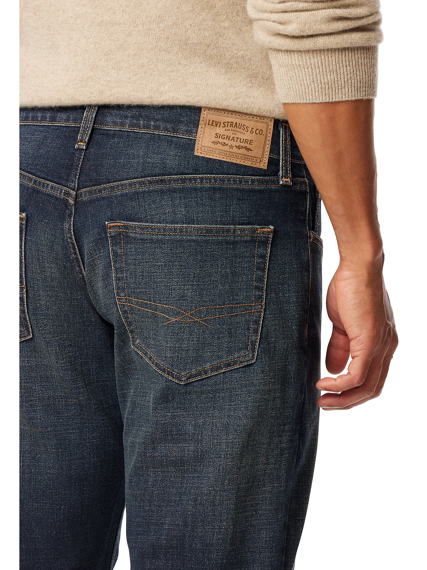 Levi Strauss Signature Men's and Big and Tall Relaxed Fit Jeans