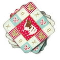 thumbnail image 2 of Caroline's Treasures CK5402FC Jacob Sheep Love Foam Coaster Set of 4, Red, 3 1/2 x 3 1/2, multicolor, 2 of 4