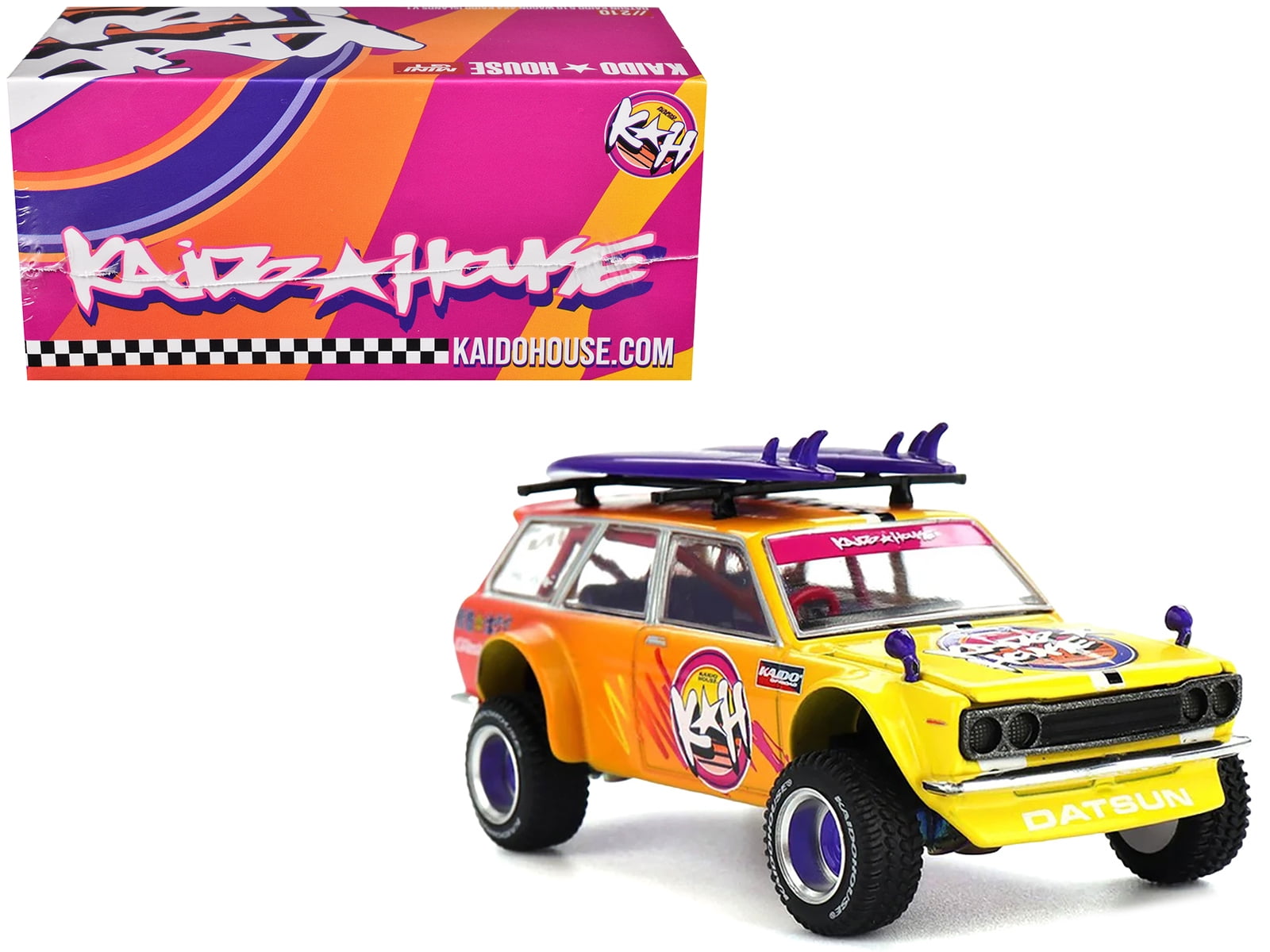 Kaido House x Mini GT Datsun 510 Wagon Hanami V3 - Magic Purple
