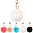 thumbnail image 3 of Coofit Key Chain Creative Fashion Multipurpose Pom Pom Handbag Charm Purse Pendant, 3 of 6