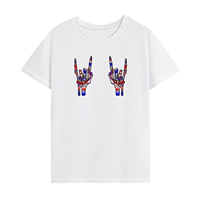 Camiseta para mujer, camiseta básica transpirable de verano para caminar, trabajo, regalo del día de San Valentín XL
