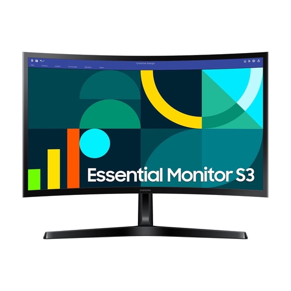 Samsung 27" Essential Monitor S3 S36GD FHD 100Hz 16:9 VA 1800R Curved Monitor