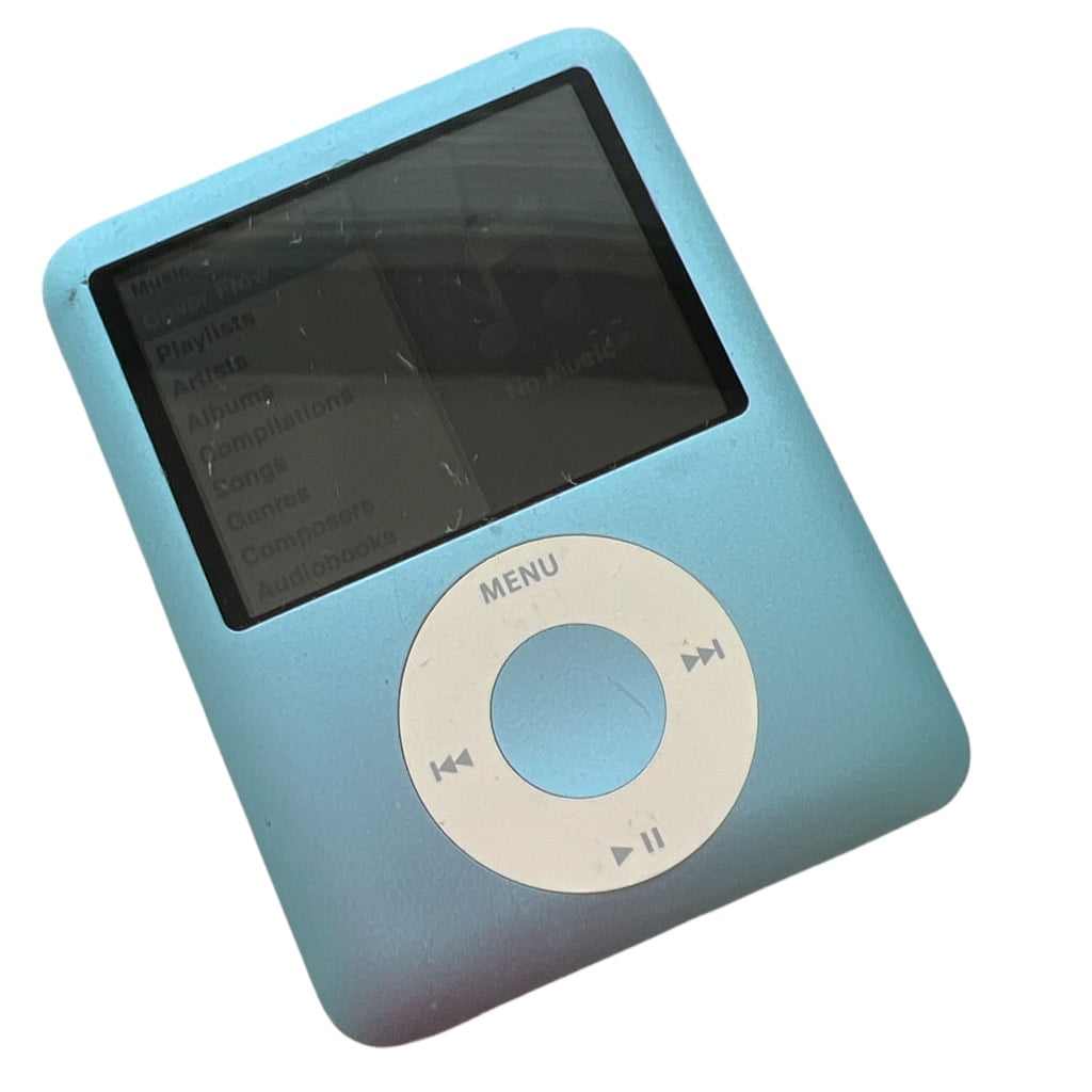 ポータブルプレーヤー iPod nano 3rd 8GB Blue Apple iPod Nano 3rd Gen 8GB Blue, MP3 Audio/Video Player