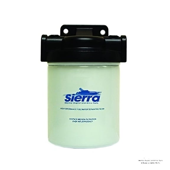 Rareelectrical 10 Micron Fuel Water Separator Kit 1/4" Aluminum Short Marine 90 GPH Moeller