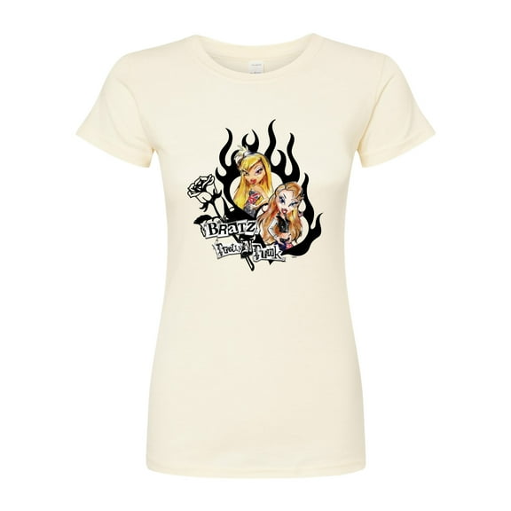 Bratz - Hearts & Flames in a Frame - Juniors Fitted Graphic T-Shirt