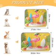 thumbnail image 3 of Pet Cooling Pad Foldable Self Cooling Mat Breathable Pet Cushion Sleep Pad for Dogs and Cats A Pink Flamingo S, 3 of 9