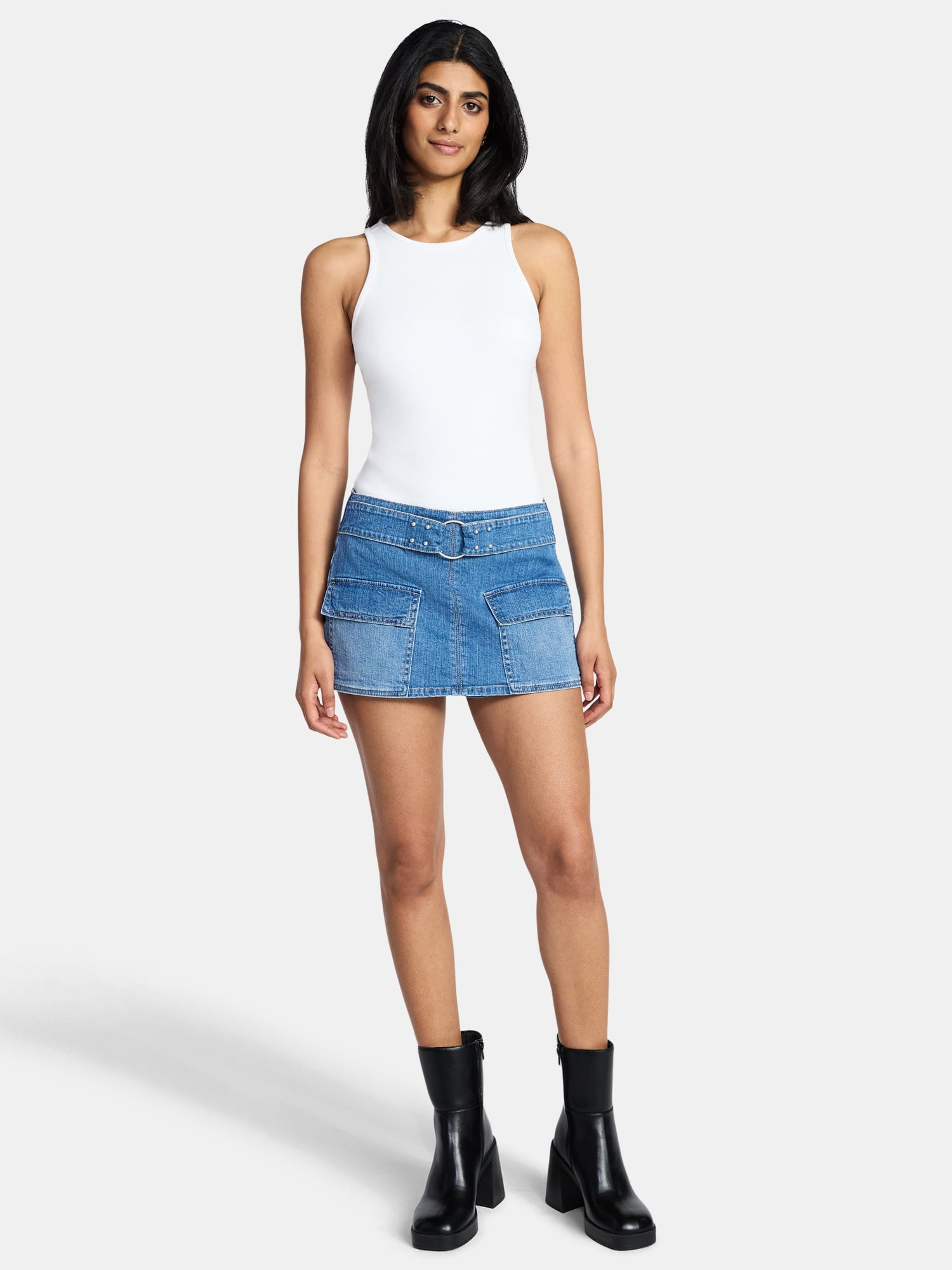 Madden NYC Women's Buckle Skort, Sizes XXS-XXL