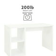 thumbnail image 2 of Linon Duhon Writing Desk with 2-Cube Storage, 48.7" Wide, White, 2 of 18