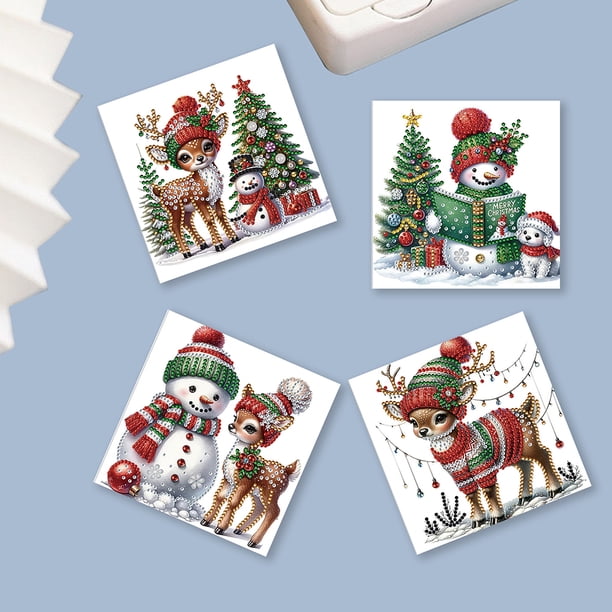 Cuadros Decorativos 8 Uds. Tarjetas De Felicitación Con Pintura De Diamantes DIY, Postales De Mosaico De Agradecimiento Hkdz17 Sywqhk Nuevos Originales