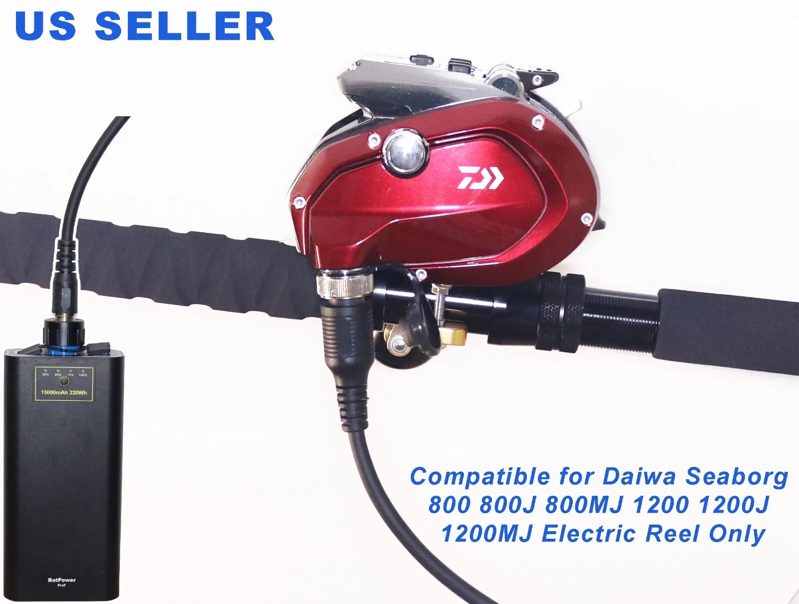 0.45m Power Cord Battery Connection Line Electric Fishing Reel Cable for Daiwa 1200mj 1200J 800mj 800mjs Genuine
