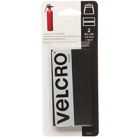 Velcro USA Inc Consumer Products 90199 2pk 2 x 4 Black Velcro Strip