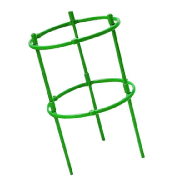 2 Layer Tomato Cage Stake Tower for Raised Garden Bed Sturdy Plant Guage for Pots and Garden Use Green