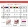 thumbnail image 5 of QQTDFG Women Men Stainless Steel Rings Cubic Zirconia Wedding Jewelry Gifts Size 5-11-Black-10, 5 of 6