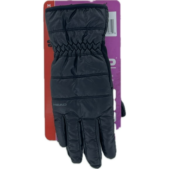 Head Women's Waterproof Hybrid Gloves, 1 Pair, Medium (Black)